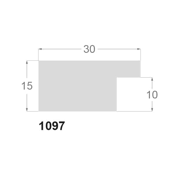 Ayous massiv, 30 x 15 mm - Billede 2