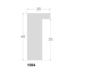Guld, 20 x 40 mm - Billede 2