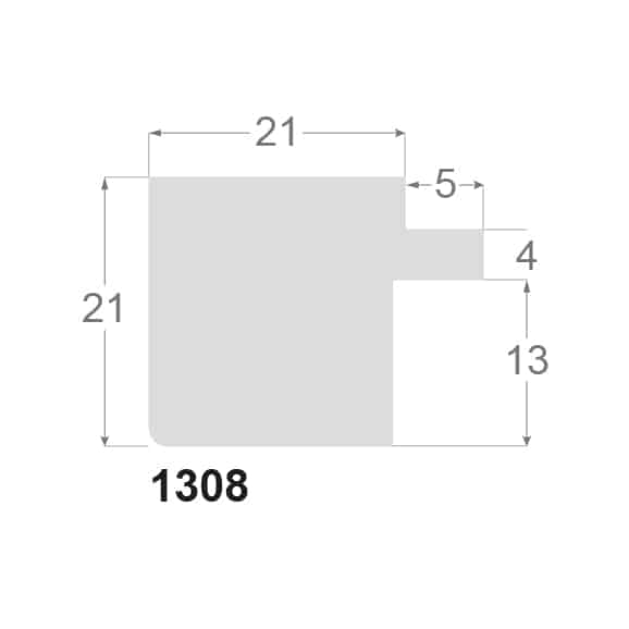Børstet sølv liste m/sort næse, 26 x 21 mm - Billede 2