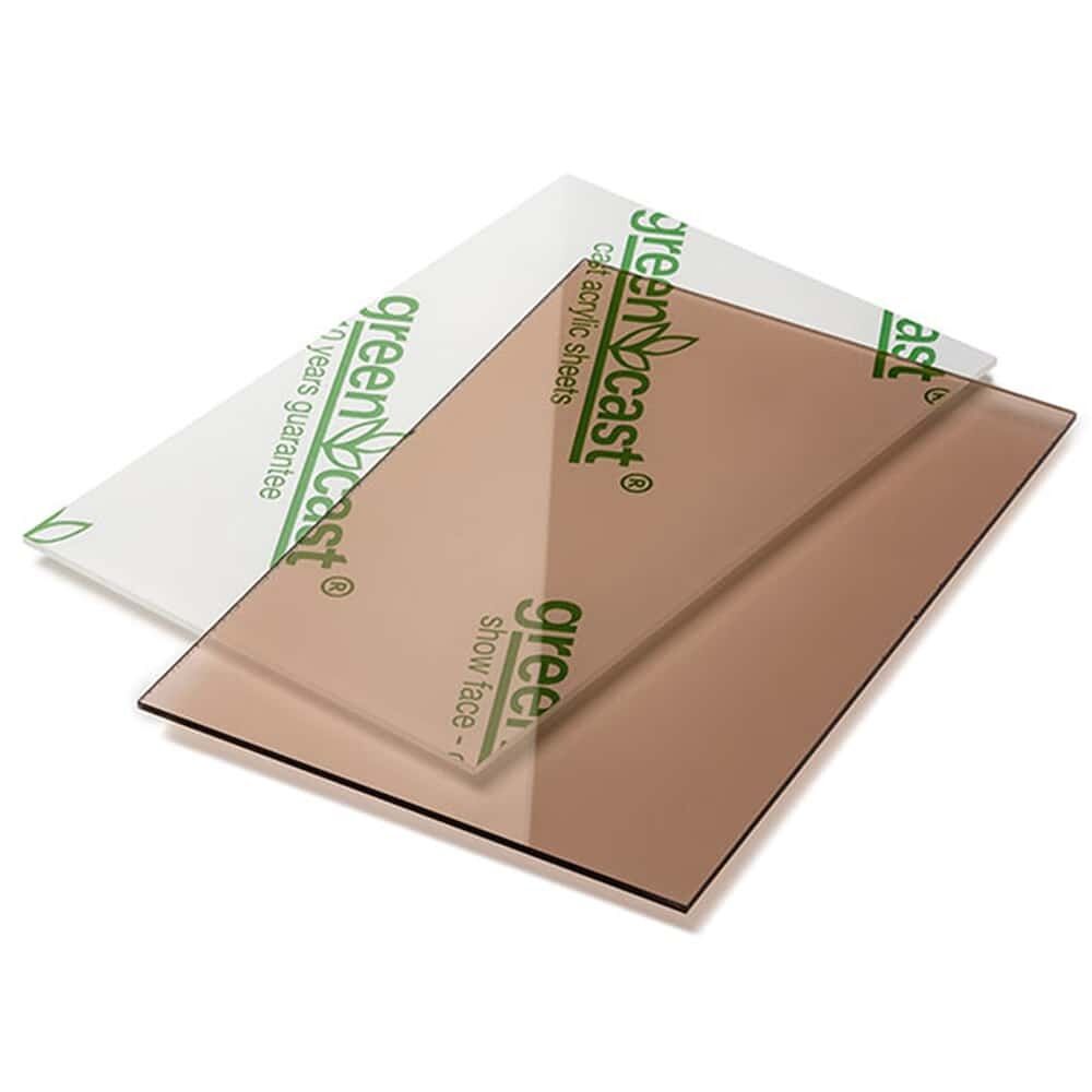 Transparent smoke brown 203 x 305 cm x 3 mm