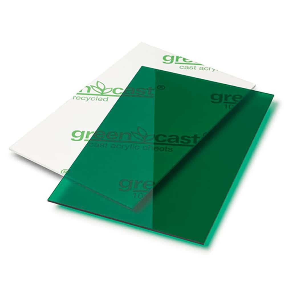 Transparent dark green 203 x 305 cm x 3 mm