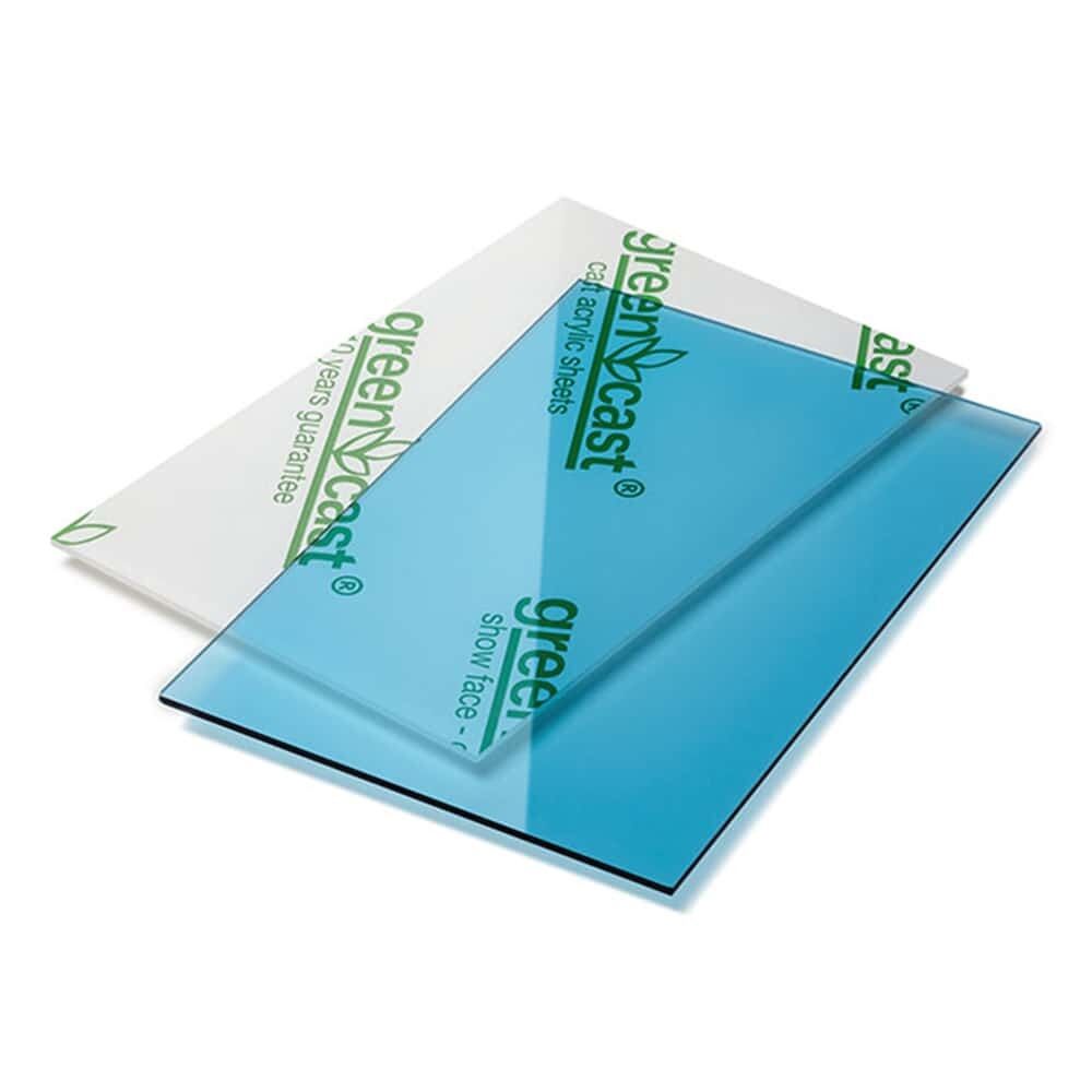 Transparent light blue 203 x 305 cm x 3 mm