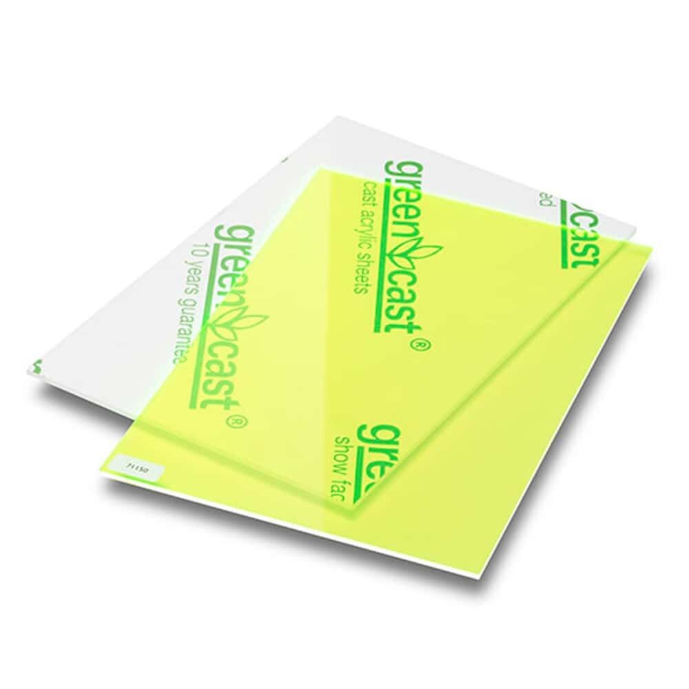 Fluorescent green 203 x 305 cm x 3 mm