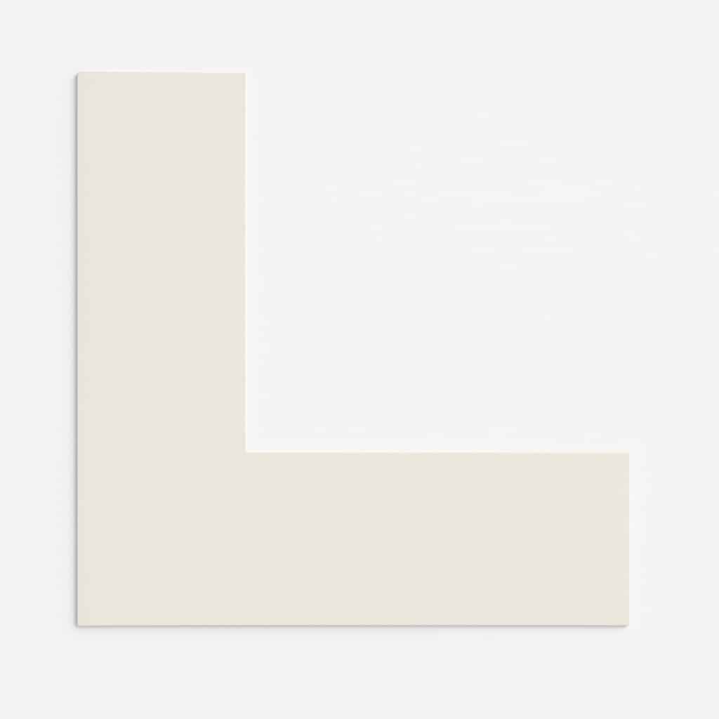 Ramdet passepartout Hvid/offwhite 70 x 100 cm x 1,9 mm - Billede 2