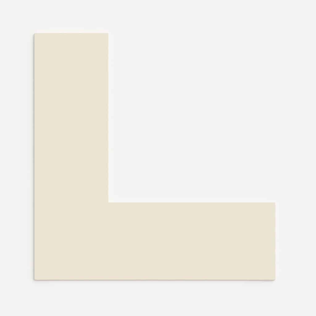 Ramdet passepartout Hvid/offwhite 70 x 100 cm x 1,9 mm
