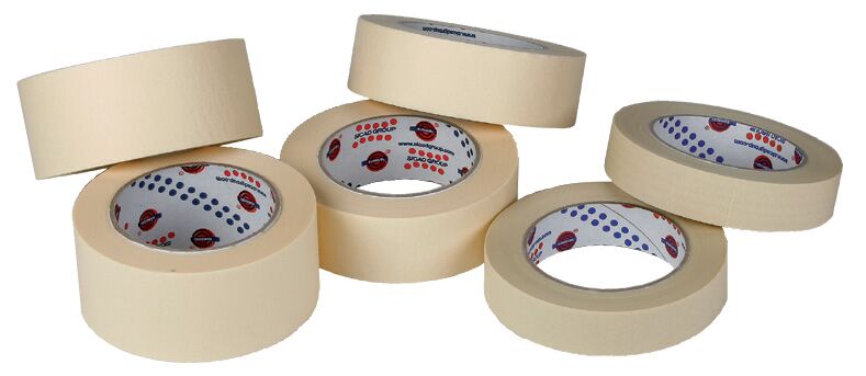 Selvklæbende papirtape, naturhvid, 19 mm