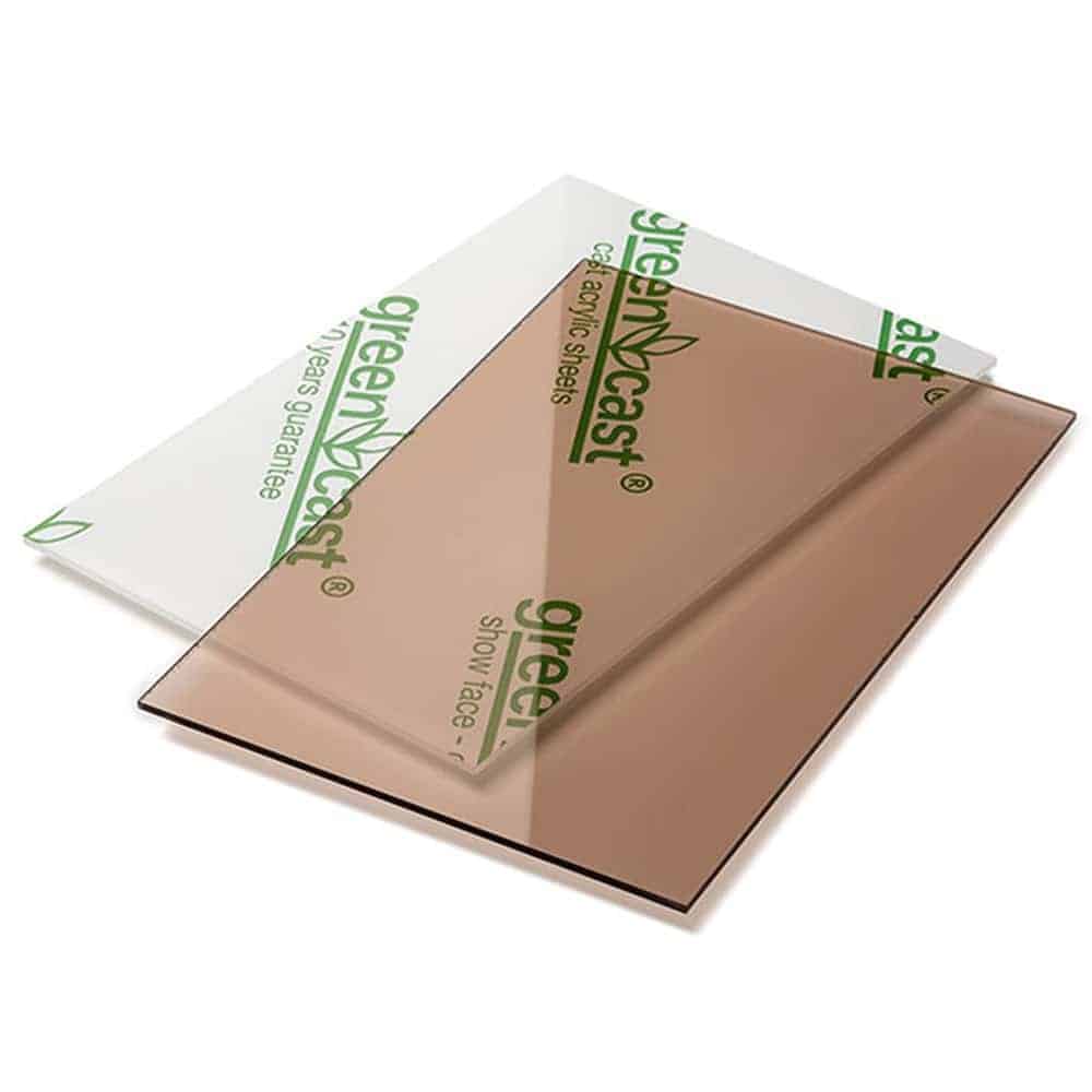 Transparent smoke brown 203 x 305 cm x 3 mm