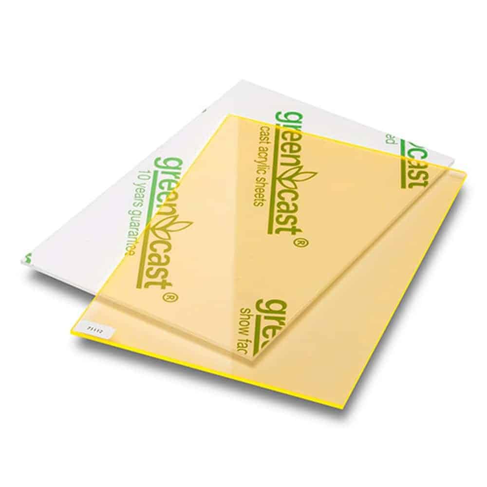 Fluorescent yellow 203 x 305 cm x 3 mm