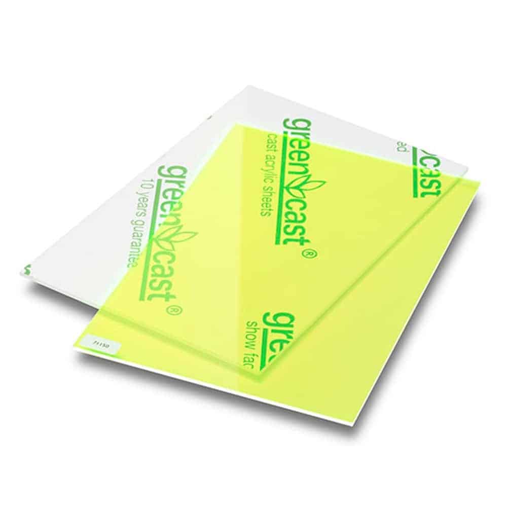 Fluorescent green 203 x 305 cm x 3 mm